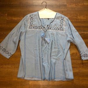 FDJ embroidered tassel top size 14